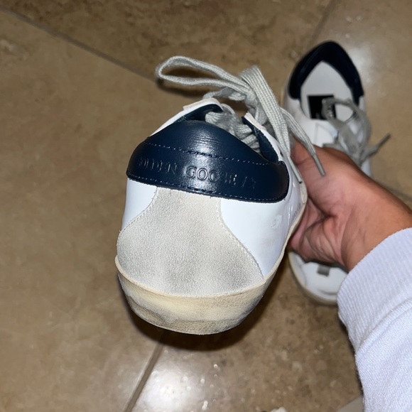 GOLDEN GOOSE SNEAKERS- size 36 white/night blue. Only worn a few times - Picture 5 of 6
